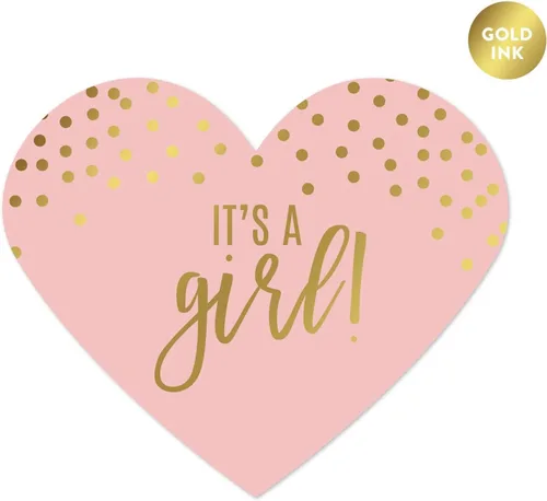 Miniatura 26 de Andaz Press Blush Rosa y Metallic Gold Confeti Lunares Baby Shower Party Collection Banderín colgante con cuerda, Baby Shower, 5 pies, 1 juego