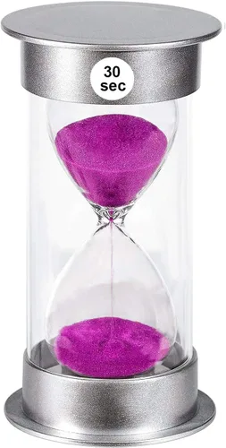 Miniatura 22 de Temporizador de arena de 1 minuto, reloj de arena de plástico de 1 minuto, reloj de arena pequeño de un minuto, temporizador de cristal de arena Azul