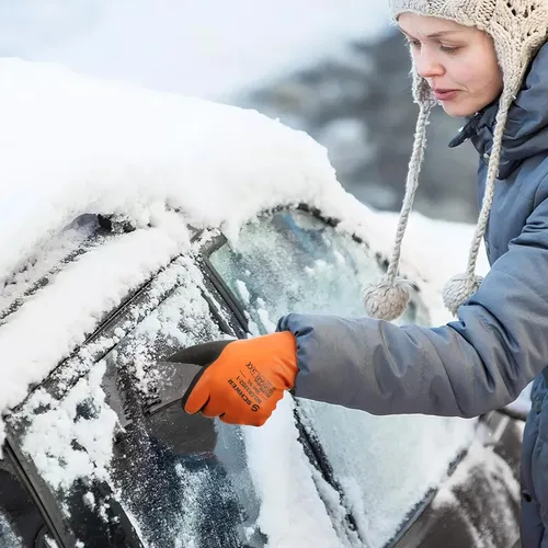 Miniatura 6 de Schwer Guantes de trabajo de invierno 100% impermeables, ANSI A2, resistentes a los cortes, guantes de congelador para clima frío al aire libre