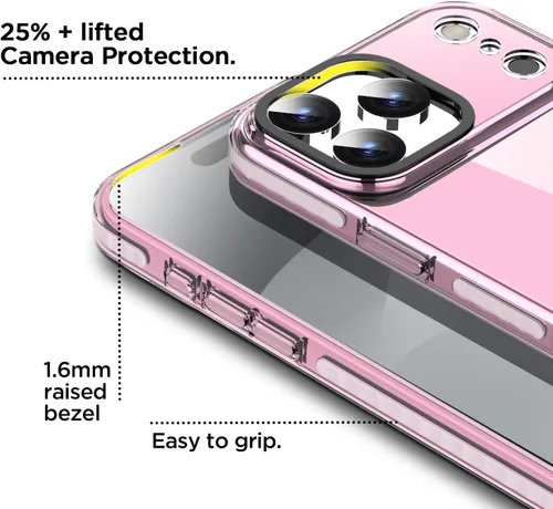 Miniatura 284 de AICase Funda protectora para iPhone 16 compatible con iPhone 16, delgada, ligera, transparente [no amarillenta] Diseño vibrante
