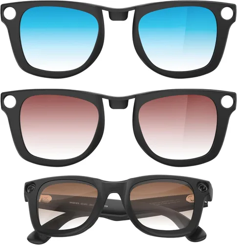 Miniatura 11 de BonFook HiBloks Transitions/Gradient Polarized Matte/Shiny Clip-On Lenses for RayBan Gen 1&2 Meta Wayfarer(RW4006/4008/4012)