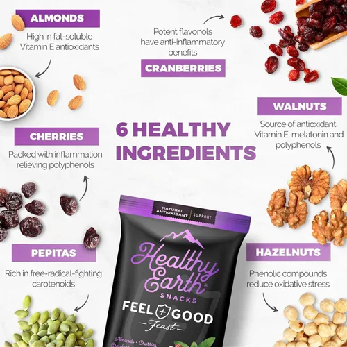 Miniatura 6 de Nueces Mixtas Sin Sal Mezcla de Frutos Secos Mezcla de Frutos Secos sin Cacahuetes Aperitivos Gourmet, Aperitivos de Proteína, Sin Gluten, Sin