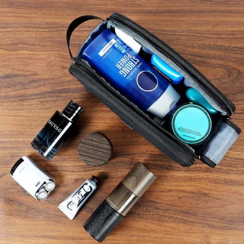 Miniatura 6 de ZEEMO Neceser de viaje para hombre, tamaño mediano, resistente al agua, doble cara, con apertura completa, organizador versátil para accesorios
