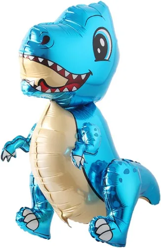 Miniatura 14 de Globos de dinosaurio de pie con diseño de tiranosaurio para fiesta de cumpleaños, baby shower. Kit de decoración de suministros inflables