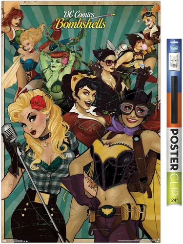 Miniatura 17 de Trends International DC Comics Bombshells - Póster de pared (22.375 x 34 pulgadas)