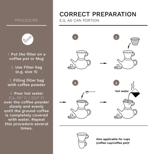 Miniatura 3 de Creano XXL gotero de café de porcelana verde - cafetera de cono de cerámica - verter sobre cafetera - tamaño del filtro 4 - calidad enorme y pesada