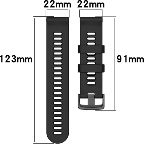 Miniatura 3 de Compatible con Garmin Forerunner 955/955 Solar, 0.866 in de ancho, correa de silicona de repuesto para Garmin Forerunner