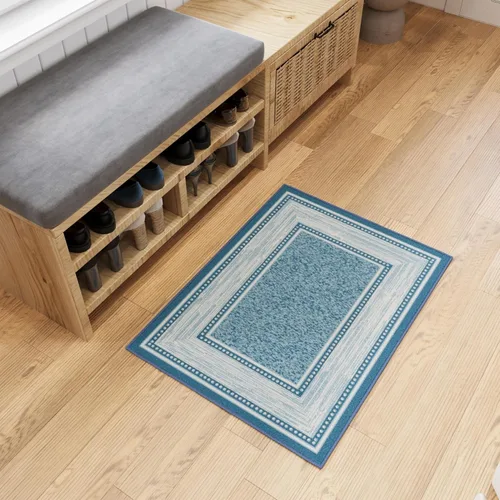 Miniatura 17 de Ottomanson Alfombra de pasillo de 1 pies 10 pulgadas x 6 pies, alfombra de cocina con parte trasera de goma antideslizante para área del fregadero