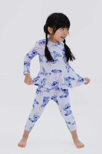 Miniatura 2 de Disney Minnie Mouse Winnie the Pooh The Aristocats Lilo & Stitch Peplum - Camiseta y pantalones para recién nacidos a niños grandes