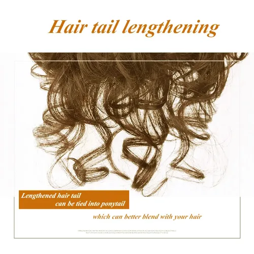 Miniatura 6 de Peluca de repuesto para cabello rizado, peluca de cabello humano corto con clip, pieza de cabello ondulado para mujeres con pérdida de cabello