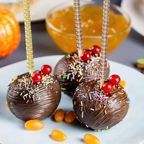 Miniatura 3 de 36 palitos de manzana de caramelo de MULTIONS (dorado)