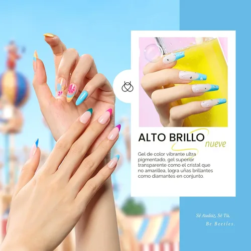 Miniatura 4 de beetles colección “Fantasyland” - Esmaltes en gel permanentes, de 20 colores, pastel, rosa brillante, morado, azul marino, verde y con brillantina