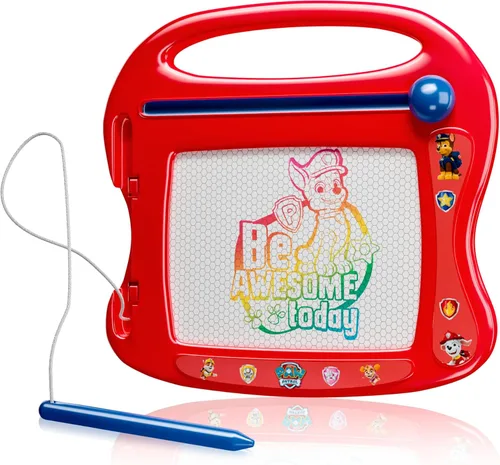 Lollipop PAW Patrol Tablero magnético de dibujo para viajes para niños o niñas, Tablero de dibujo para llevar.. Rojo