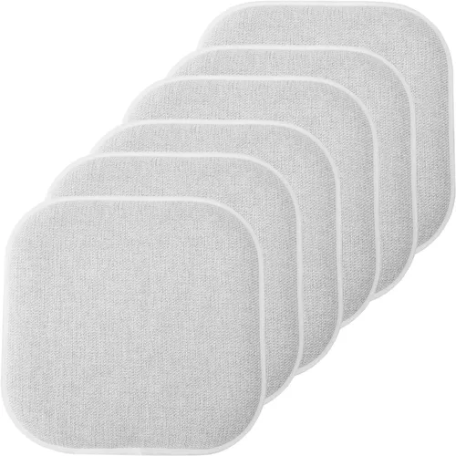 Miniatura 138 de Sweet Home Collection Cojines de espuma viscoelástica para silla, antideslizantes, diseño de panal de abeja, 16 x 16 pulgadas, paquete de 2