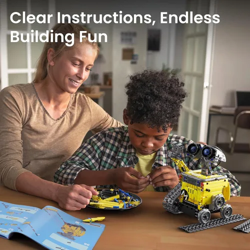 Miniatura 7 de Sillbird Kit de construcción de robot con control remoto, regalos STEM para niños de 8 a 13 años, juguetes robóticos de codificación para cumpleaños