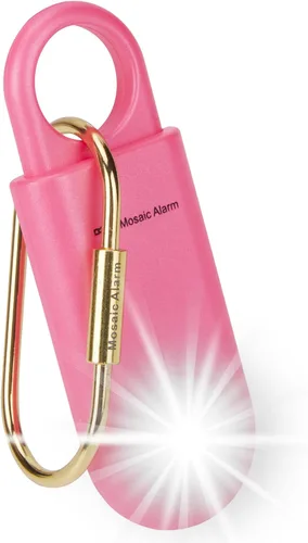 Miniatura 11 de Alarma de seguridad personal de 130 dB con luz estroboscópica. Alertas de emergencia SOS de sonido fuerte con mosquetón. Sirena de llavero