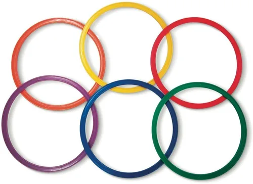 Palos Sports Aros planos de velocidad y agilidad: juego de anillos de 12-14", 20" o 24"
