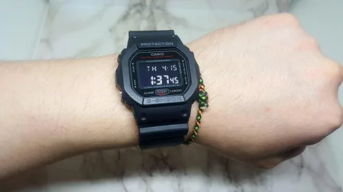 Miniatura 5 de Casio G-Shock DW-5600HR-1DR Reloj de moda automático de silicona negra para hombre, Varios colores, Moderno