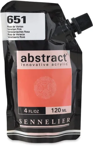 Miniatura 40 de SENNELIER Pintura acrílica abstracta innovadora para cuerpo pesado, bolsa de 16.9 fl oz, blanco titanio