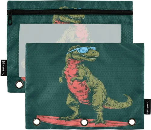 Miniatura 26 de SHJI Bolsas para carpetas, bolsa de lápices de mármol rosa y azul para carpeta de 3 anillas, paquete de 2 bolsas transparentes con cremallera