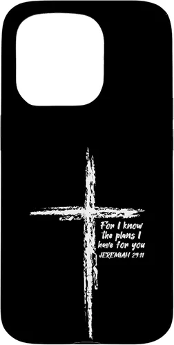 Miniatura 14 de Cross I Know The Plans Verse Bible Jesus God - Funda de regalo cristiana para iPhone 17