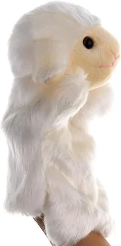 Miniatura 3 de Marionetas de mano de ovejas cordero peluche animales juguetes para imaginativo juego de simulación narración de cuentos blanco