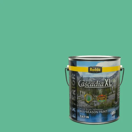 Miniatura 36 de Rodda Paint CASCADIA XL - Pintura satinada exterior e imprimación en uno, 1 galón, hoja de aloe