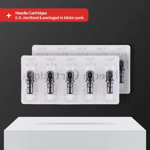 Miniatura 5 de STIGMA Cartuchos de aguja de tatuaje desechables Bugpin #10 (3RS) con cartuchos de seguridad de membrana para artistas del tatuaje, sombreado