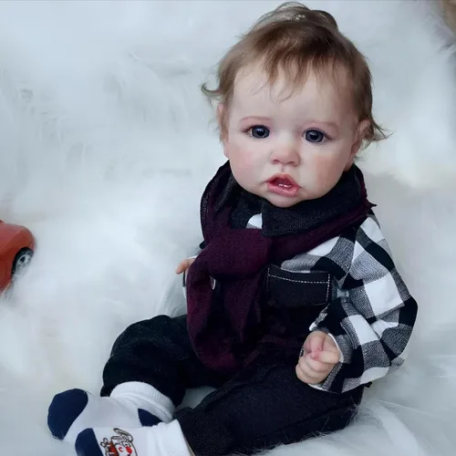 Miniatura 4 de KSBD Muñecas de bebé Reborn – Muñeca realista realista de 20 pulgadas, muñecas de bebé de la vida real con cuerpo suave y pesado, regalo real