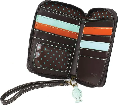 Miniatura 4 de CHALA Cartera con cremallera - Pingüino - Rayas azules, Raya azul, Cartera