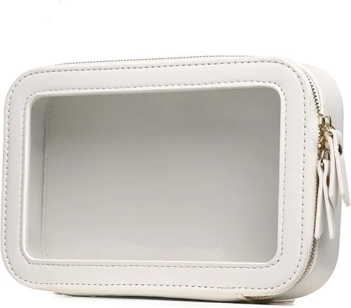 Miniatura 40 de Pinkmik Pequeña bolsa de maquillaje, mini estuche transparente para maquillaje y neceser con cremallera, organizador de bolsos para mujer