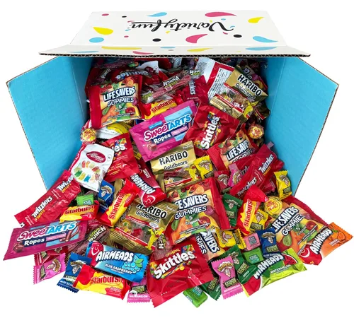 Miniatura 4 de Variedad de caramelos de fruta a granel para Halloween - Starburst, Skittles, Life Savers de caramelo, Air Heads, Sour Punch, Haribo Gold-Bears