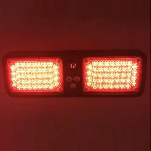 Miniatura 6 de Wecade® 86 luces LED estroboscópicas de protección solar, luces intermitentes de advertencia de emergencia para visera, máxima visibilidad con 12