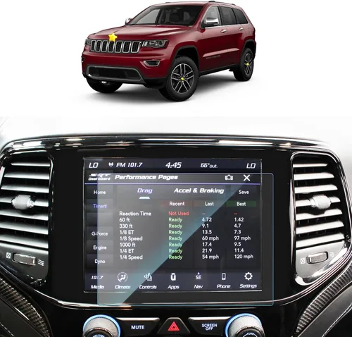SKTU Protector de pantalla para Jeep Grand Cherokee 2021 2019-2021 Grand Cherokee 8.4 pulgadas navegación 2021 Grand Cherokee Accesorios vidrio