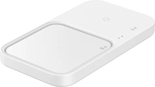 Miniatura 3 de Samsung Cargador inalámbrico oficial de 15 W Duo [2022] con adaptador de viaje, blanco