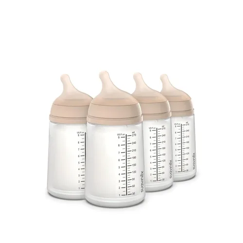 Miniatura 20 de Suavinex Zero Zero - Biberón anti cólico para bebé, marca española de biberones no 1, minimiza el rechazo del biberón y la confusión del pezón, Claro