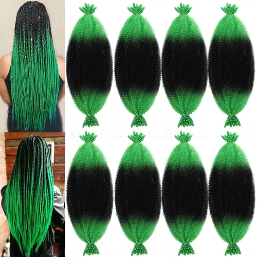 Miniatura 26 de Marley Twist - Cabello trenzado de 10 pulgadas, cabello trenzado preseparado y afro trenzado, 8 paquetes para rastas sintéticas desgastadas