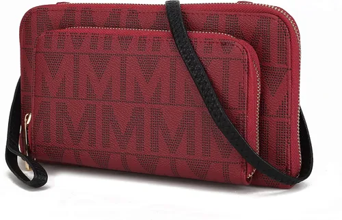 Miniatura 11 de MKF Collection Bolso cruzado para mujer, diseño de mensajero, cartera de mano