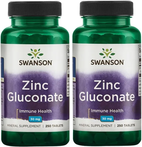 Swanson Gluconato de zinc – Suplemento mineral que promueve la salud de la próstata, la salud de la visión y el apoyo inmunológico – Forma de