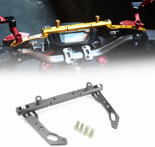 Miniatura 8 de Barra de equilibrio ajustable para motocicleta, barra transversal, horquilla, palanca de refuerzo, soporte de teléfono GPS para Xmax 125 250 300 400