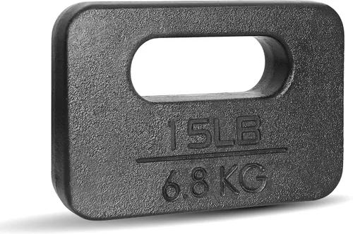 Miniatura 3 de Yes4All Cast Iron Rucking Weight for Backpack, Training Weight Plate with Ergonomic Rounded Handle, Protective Glossy Finish for Weighted Walking
