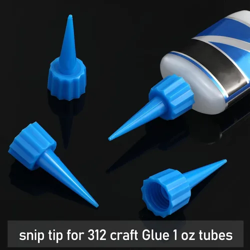 Miniatura 5 de Loopeer 24 piezas 312 puntas adicionales para punta de corte de pegamento Ca, puntas aplicadoras de pegamento de plástico, extensor de micropuntas