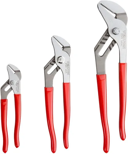 TEKTON Juego de alicates para juntas de ranura, 3 piezas (7, 10, 13 pulgadas) | 90394 | Fabricado en Estados Unidos
