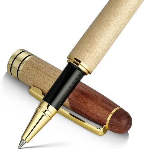 Miniatura 13 de BEILUNER Juego de Escritura de Bolígrafo de Madera Personalizado de Lujo, Palisandro - Elegante y Bonito Juego de Bolígrafos de Regalo para Firma
