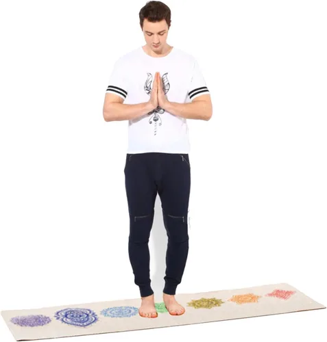 Miniatura 7 de Shakti Warrior Pro Hemp Mat – Diseñado por artista, tapete antideslizante ecológico de alta calidad, ideal para yoga regular y caliente, pilates