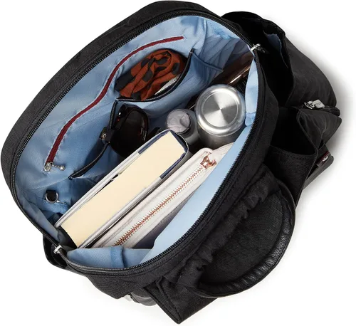 Miniatura 20 de Baggallini Mochila todo el día para mujer con pulsera de teléfono RFID, Negro, talla única