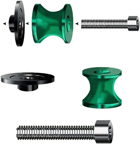 Miniatura 2 de Carretes de brazo oscilante para motocicleta, 2 piezas, 0.315 in, tornillo de soporte de brazo oscilante CNC para Suzuki GSXR 125 250 300 600 750