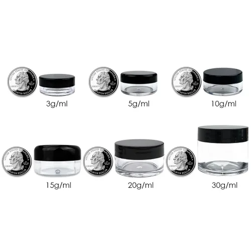Miniatura 7 de Beauticom - Tarros redondos de 0.11 oz, 0.1 fl oz, con tapa de rosca para exfoliantes, aceites, tóner, ungüentos, cremas, lociones, muestras