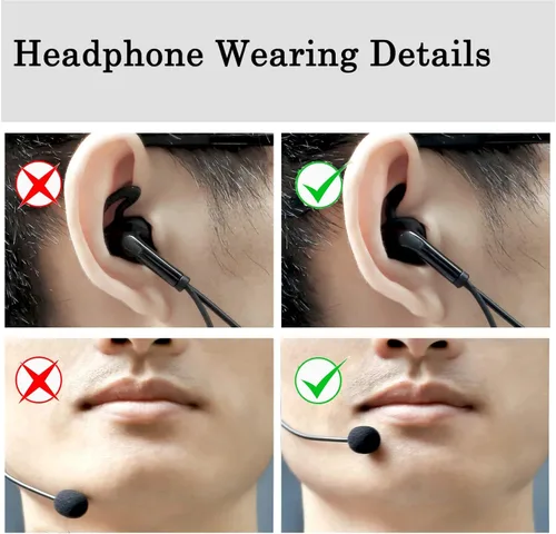 Miniatura 2 de MIMIRACLE Auriculares de árbitro, lado izquierdo en el oído auricular para fútbol, fútbol, balonmano, voleibol