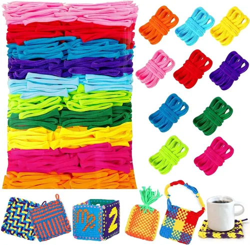 Miniatura 9 de 800 bucles de repuesto para telar de tejido de 7 pulgadas, 10 colores arcoíris para tejer, bucles de repuesto para hacer agarraderas, bandas de 8